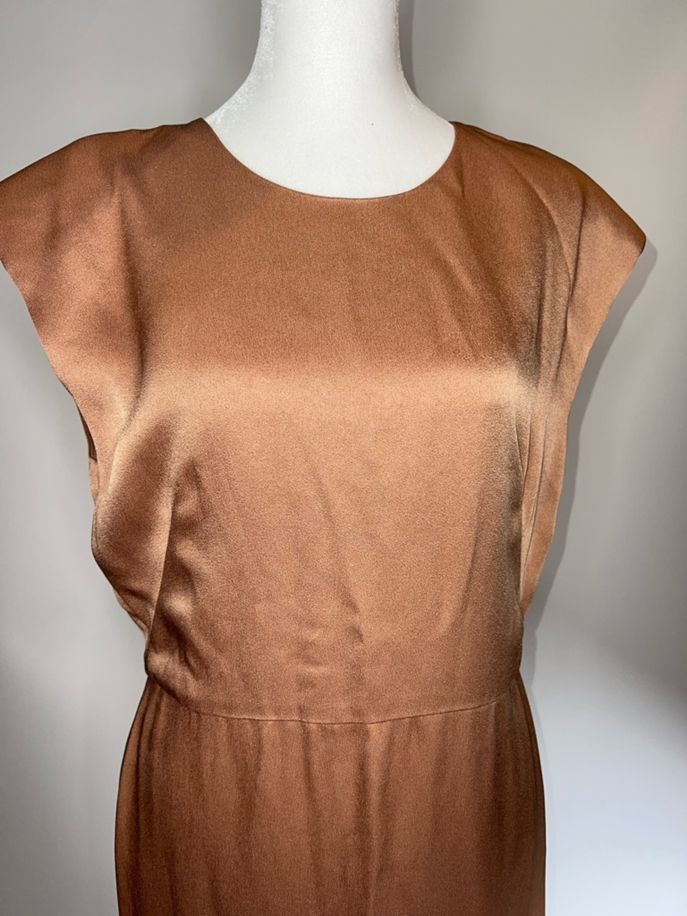 🧡NWT VERONICA BEARD PEONY DRESS IN COLOR CHAI SIZE 8 - Picture 9 of 17